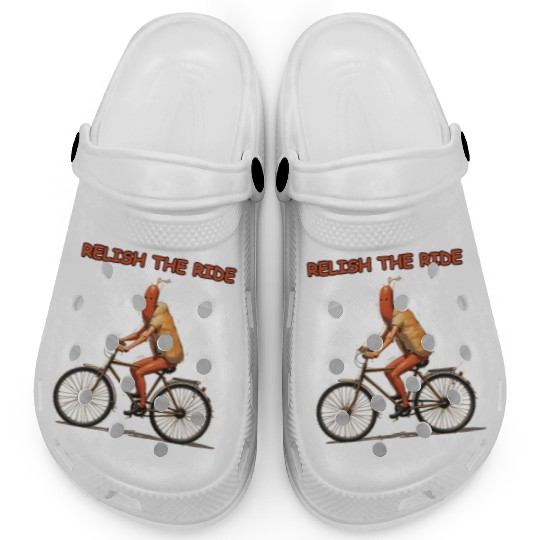 Relish the Ride: Hotdog Bicycle Clogs