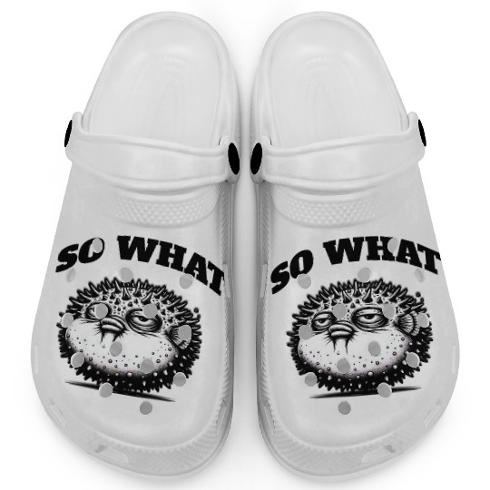 Grumpy Pufferfish – Unique Attitude Clogs