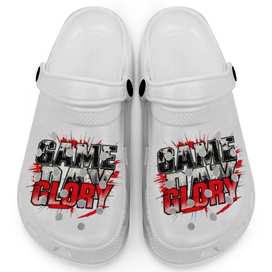 Game Day Glory Intense Bold Sports Design Clogs