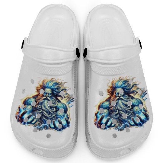 The Greek God Zeus with Lightning Clogs