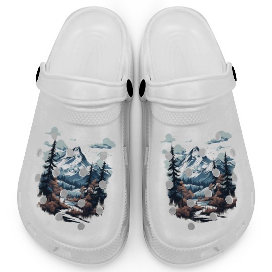 Midnight Mountain Serenity Clogs