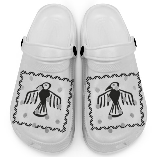 AZTEC BIRD funny free bird design Clogs
