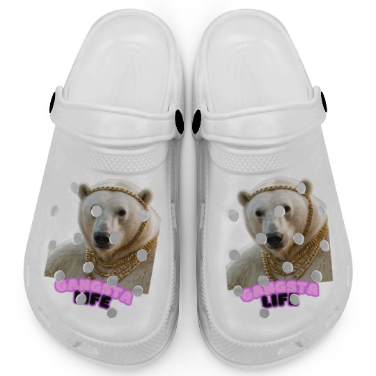 Gangsta Life Polar Bear 5 Clogs