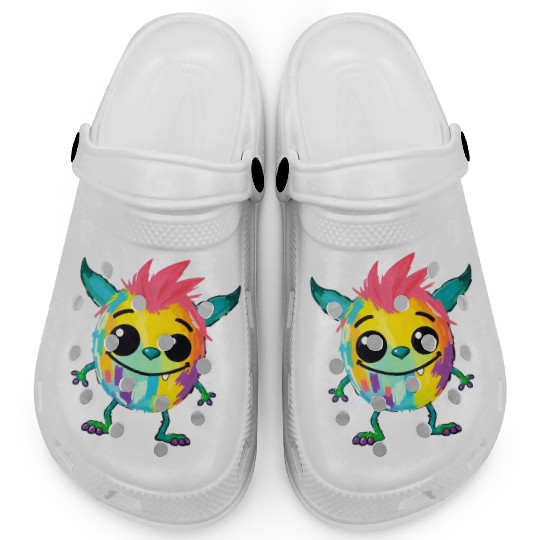 Colorful Monster Art - Cute & Playful Character Clogs