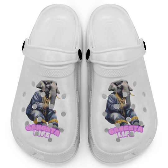 Gangsta Life Elephant Clogs
