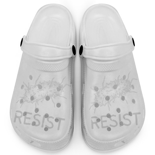 Bacteria Resist Design – Microbiology Science Art Clogs