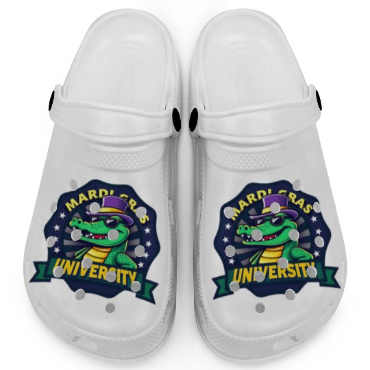Mardi Gras University Alligator Men's Mardi Grasma Clogs