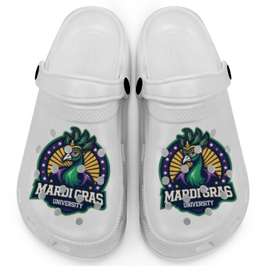Mardi Gras University Peacock Women's Mardi Gras Clogs