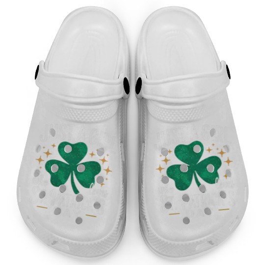 Just a Girl Who Loves St. Patrick's Day Shamrock Clogs