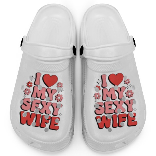I Love My Wife (80s Retro) Clogs