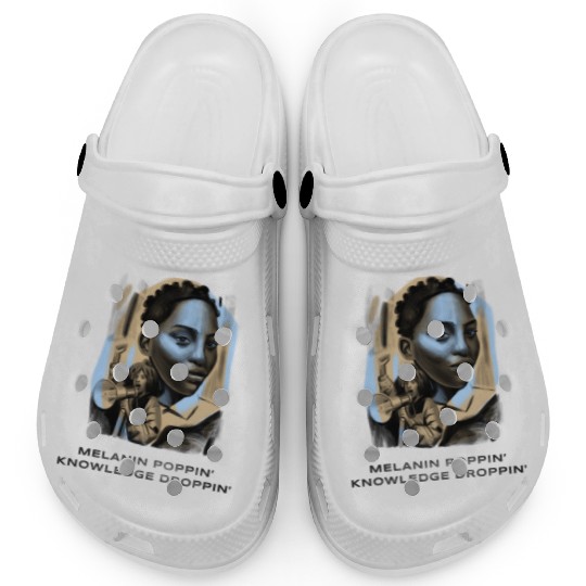 Melanin Poppin Knowledge Droppin 1 Clogs