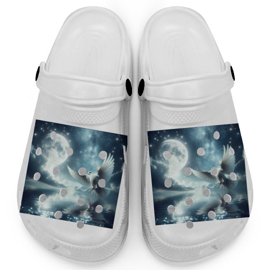 Moon & Stars with Dove Clogs