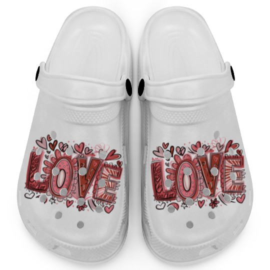 Funny Cute Love Valentine's day Clogs
