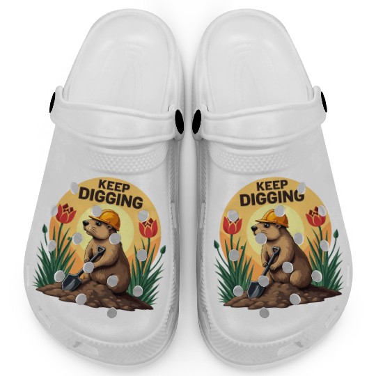 Industrious Groundhog Gardener Clogs