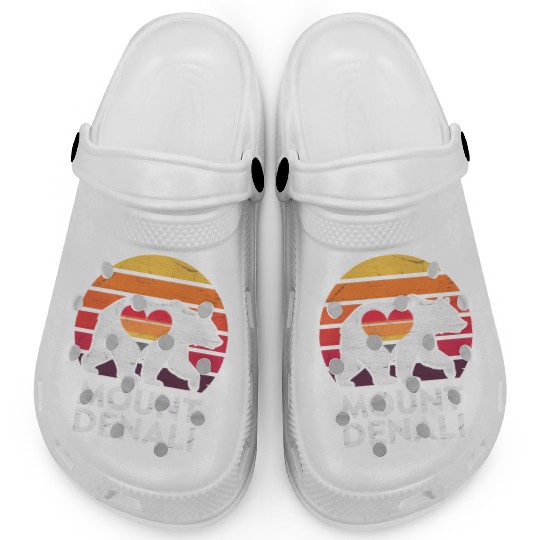 Vintage Bear Mount Denali Sunset Wilderness Clogs