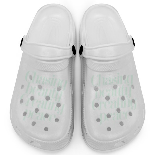 Chasing Beauty Creating Peace Libra Zodiac Clogs