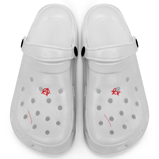 Anarchy Scream Until They Listen Punk Clogs