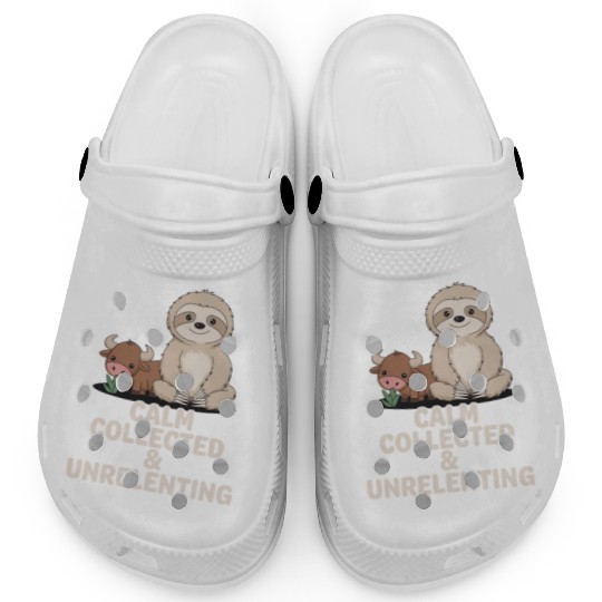 Taurus Zodiac Sloth Calm Collected & Unrelenting Clogs