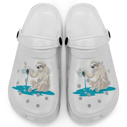 Aquarius Zodiac Sloth: The Water Bearer Flowing Clogs