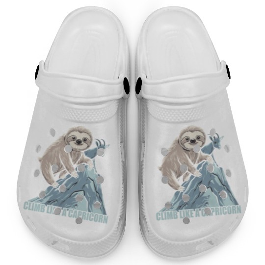 Climb Like A Capricorn Zodiac Sloth Adventure Clogs