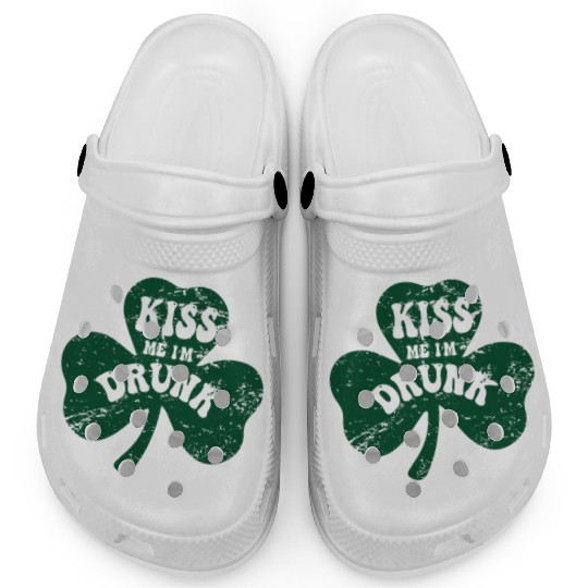 Kiss Me I'm Drunk Irish St. Patrick's Day Clogs