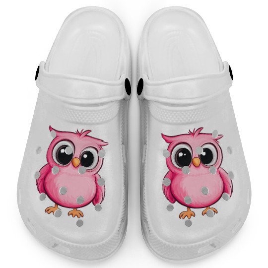 Adorable pink owl Clogs