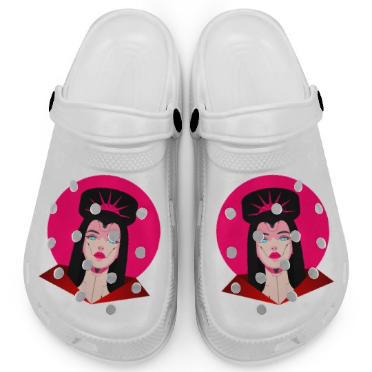 Cyberpunk Princess – Futuristic Sci-Fi Royalty Clogs