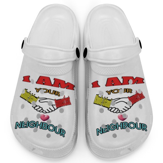 I AM YOUR NEIGHOUR RHODE ISLAND AND CONNECTICUT Clogs