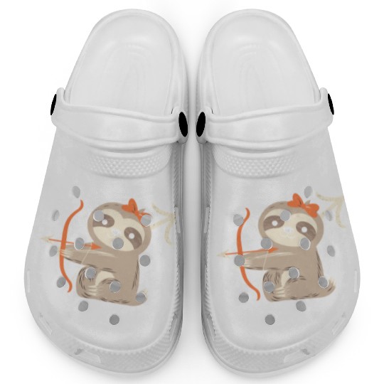 Sagittarius Zodiac Sloth Archer Design for Clogs