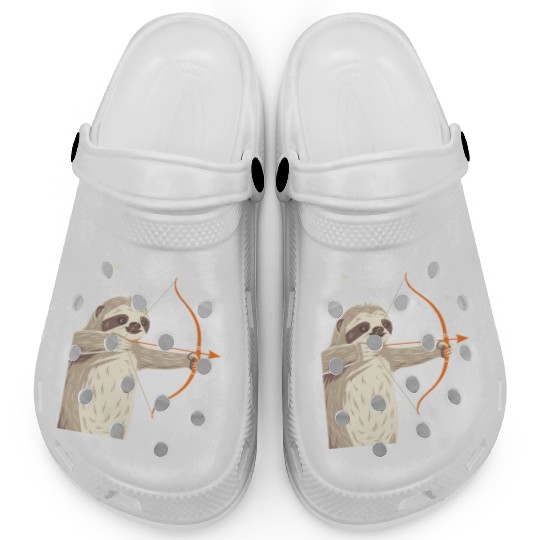 Sagittarius Zodiac Sloth Archer in the Stars Clogs