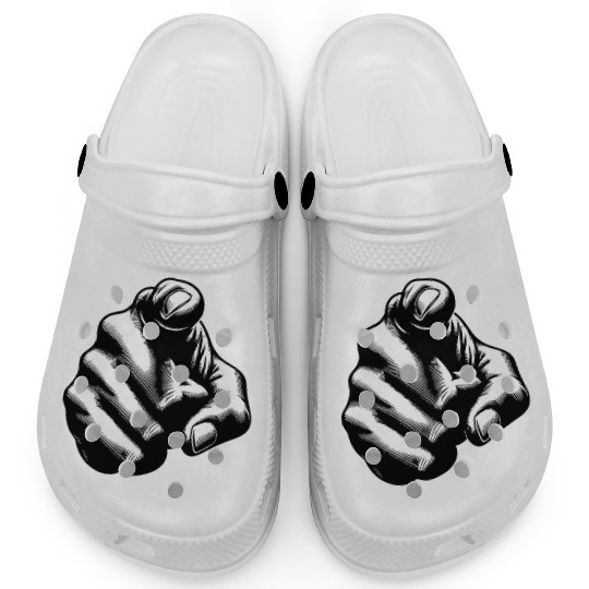 Classic Hand Position Precise Index Finger Gesture Clogs