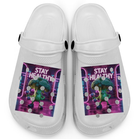Broccoli Gym Workout STAY HEALTHY Clogs