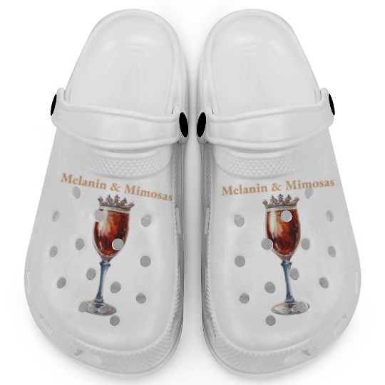 Melanin & Mimosas – Royal Brunch Vibes for Queens Clogs