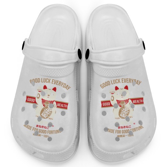 Maneki-neko (Lucky Cat) Clogs