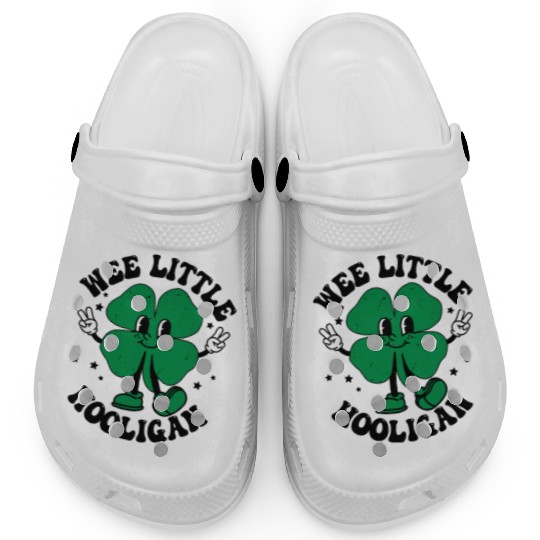 Wee Little Hooligan Cute St. Patrick's Day Irish S Clogs