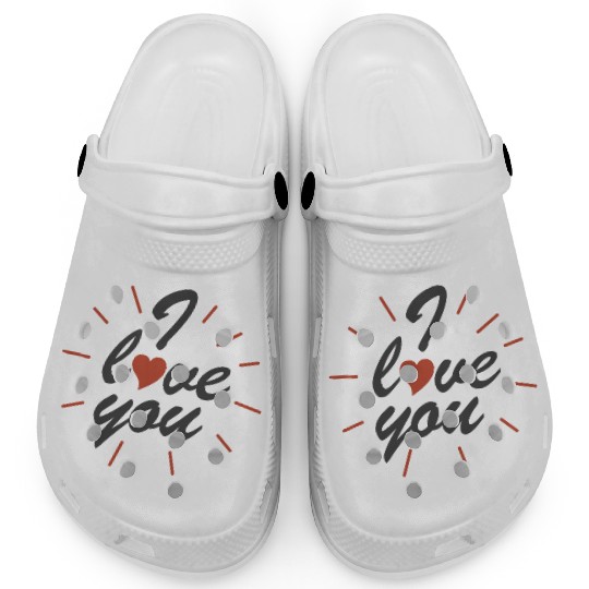 Valentines I Love You Clogs