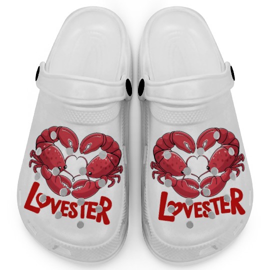 Lobster Lovester Valentine's Day Love Clogs