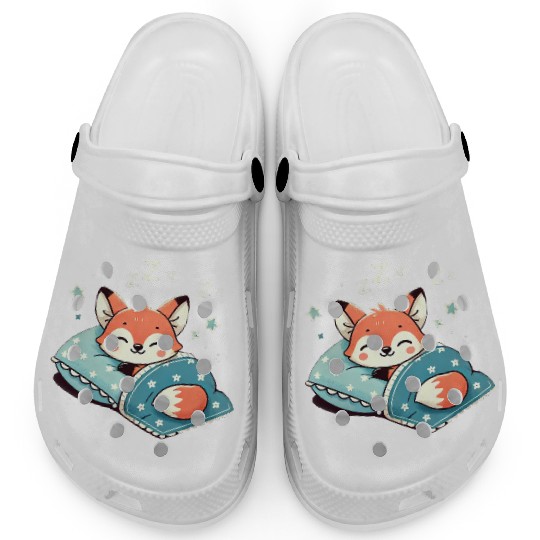 Fox Sleeping In Bed At Night Time Clogs