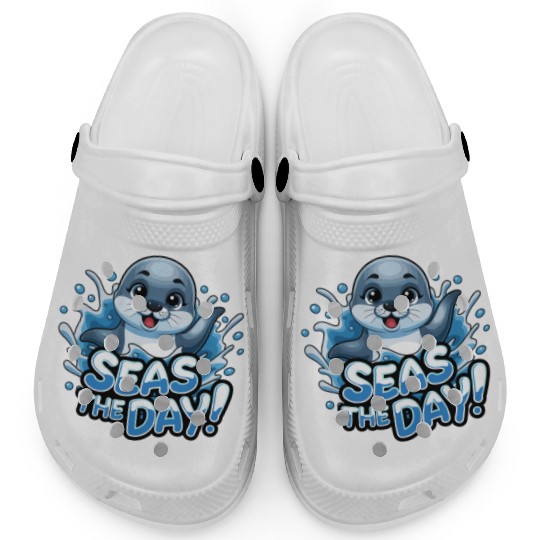 Seas The Day Seal Enthusiast Splash Vibes Clogs