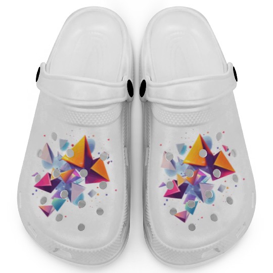 Creative colorful shapes Clogs