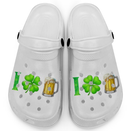 I Shamrock Beer Funny St Patrick's Day I Love Beer Clogs