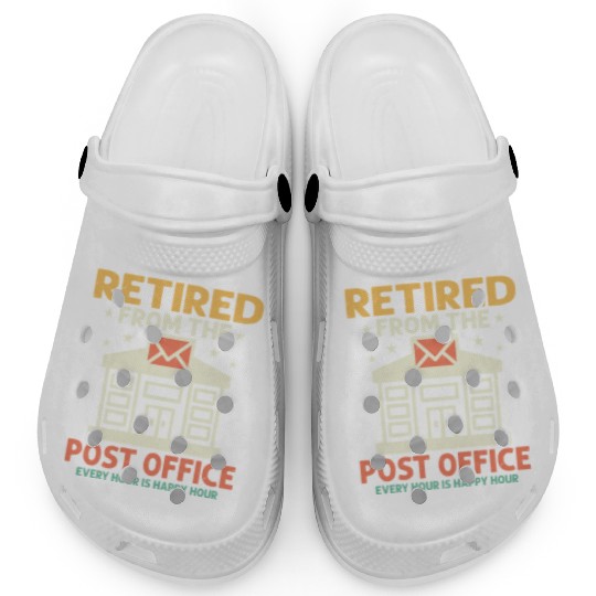 Retired From The Post Office Postal Worker Mailman Clogs