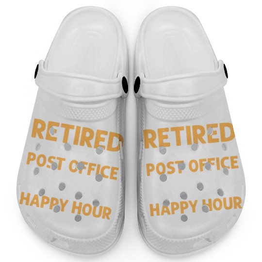Retired From The Post Office Mailman Postal Worker Clogs