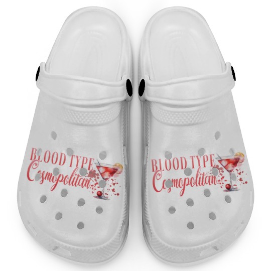 Cocktail Bartender Blood Type Cosmopolitan Clogs