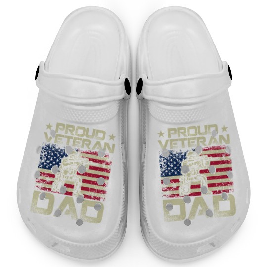 Proud Veteran Dad Clogs