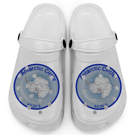 Antartic Circle Map with Latitude Clogs