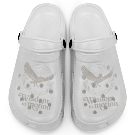 Wisdom In Motion Owl Soaring Through Nature Clogs