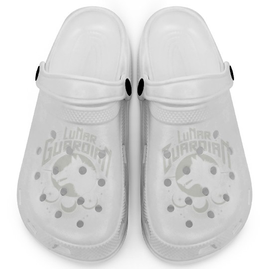 Lunar Guardian Celestial Wolf Moon Phases Clogs