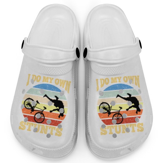 I Do My Own Stunts Mountain Bike Mtb Get Well Soon Clogs