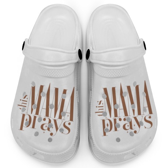 This Mama Prays Women's Softstyle Clogs, Christian M